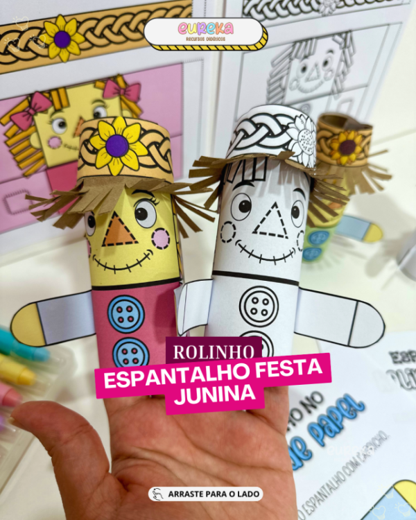 Espantalho no Rolinho – Atividade Festa Junina