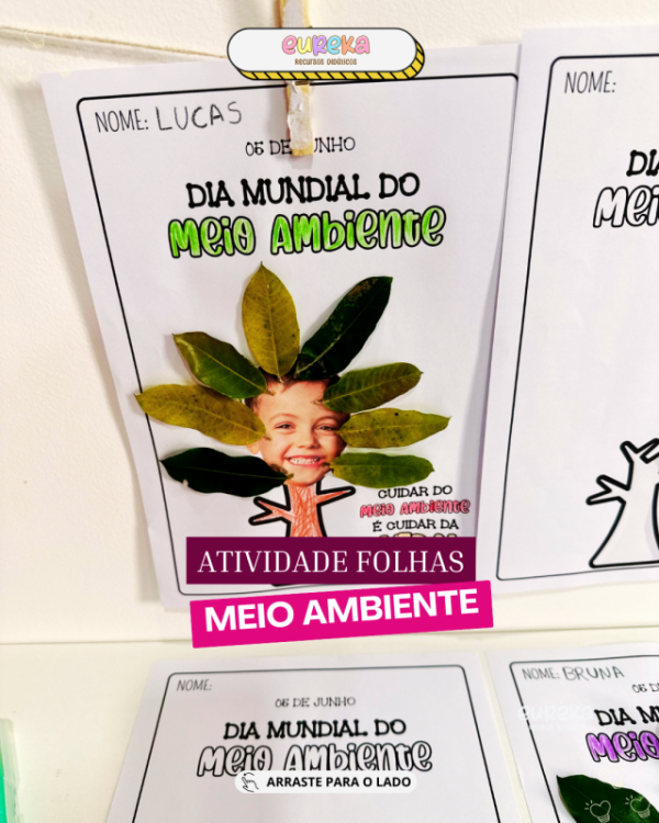 Atividade de Artes com Folhas – Dia do Meio Ambiente