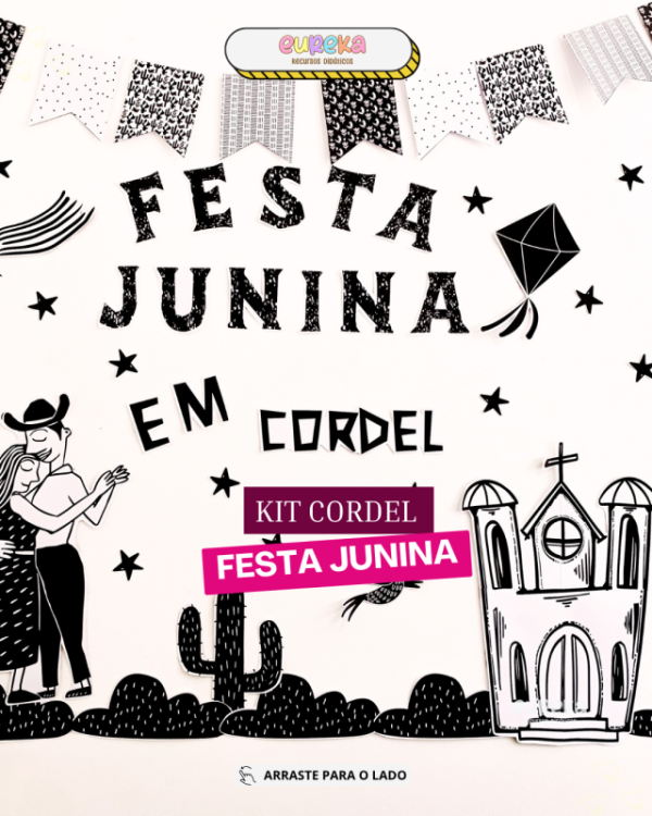 Kit Painel Arraiá/Festa Junina em Cordel