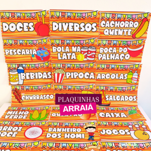 PLAQUINHAS ARRAIÁ