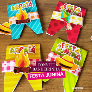 Convite Editável Festa Junina