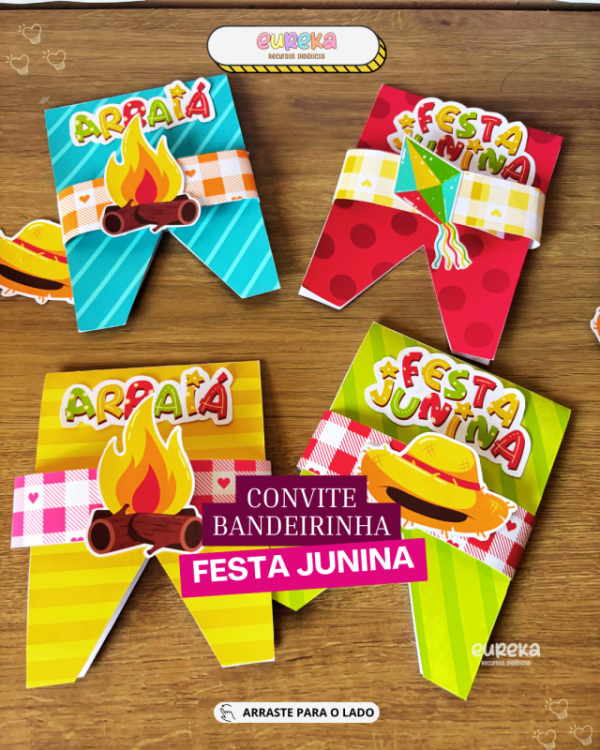 Convite Editável Festa Junina