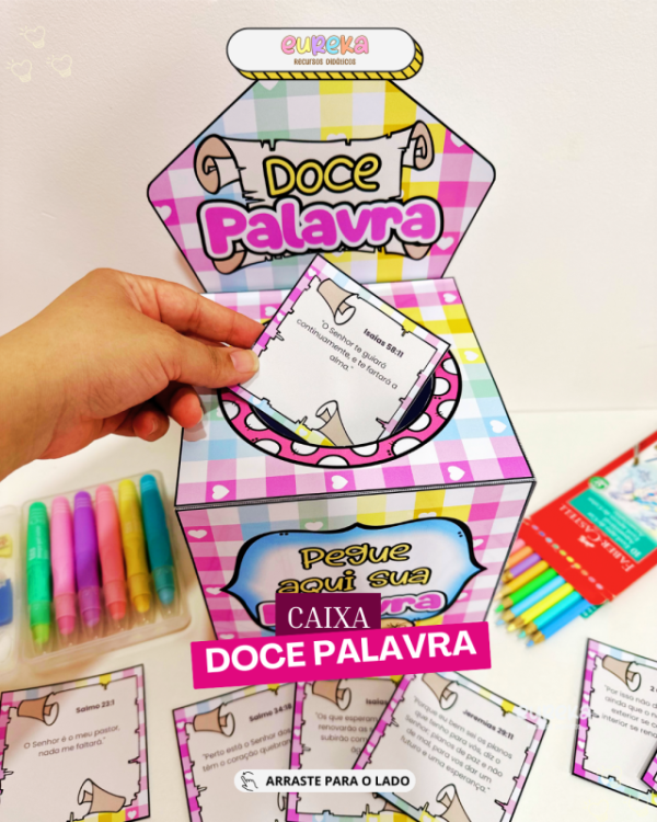 CAIXA DOCE PALAVRA-  Uma caixinha que transborda fé!
