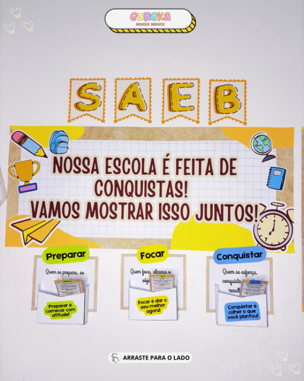 PAINEL PROVAS -  SAEB/SARESP… ou qualquer prova, nossa escola está pronta para vencer! - Imagem 2