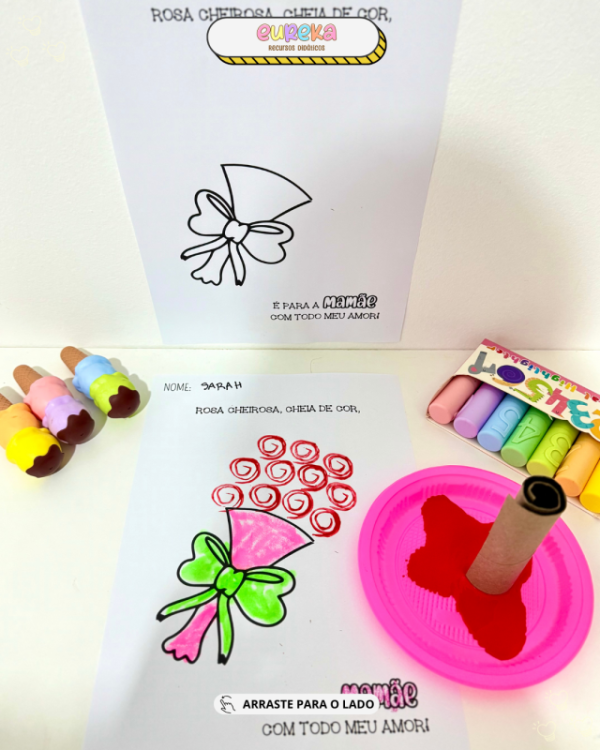 ATIVIDADE DIA DAS MÃES BUQUE ROSA - Image 2