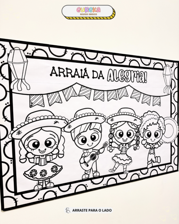 Cartaz para Colorir – Tema Festa Junina - Image 3