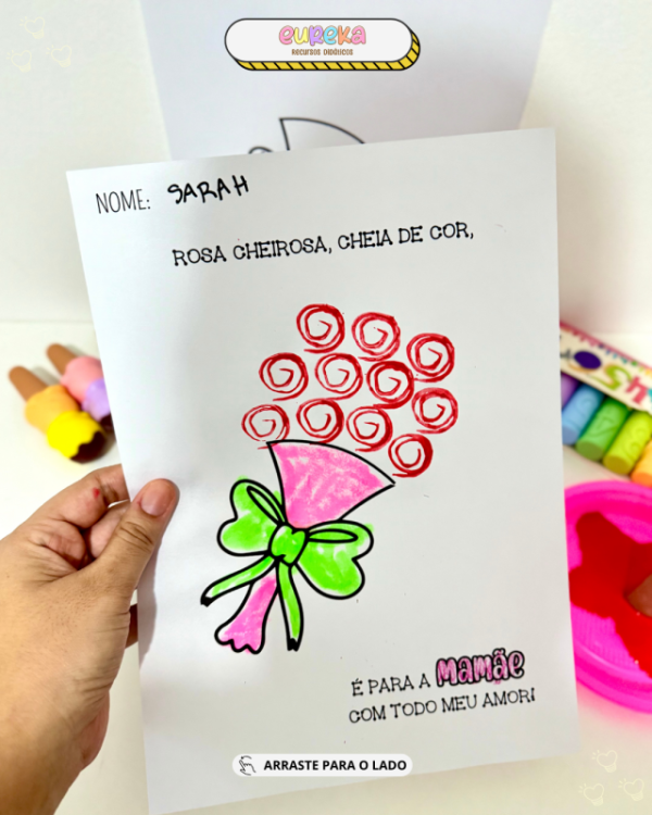 ATIVIDADE DIA DAS MÃES BUQUE ROSA - Image 5