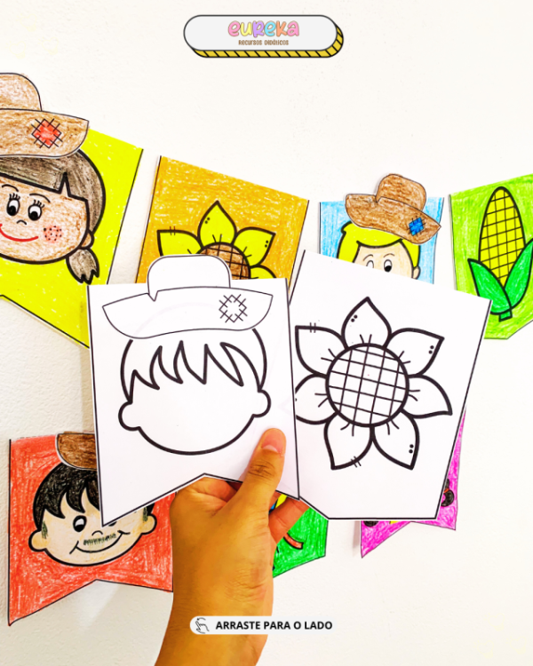 ATIVIDADE BANDEIRINHAS PARA COLORIR - Imagem 6