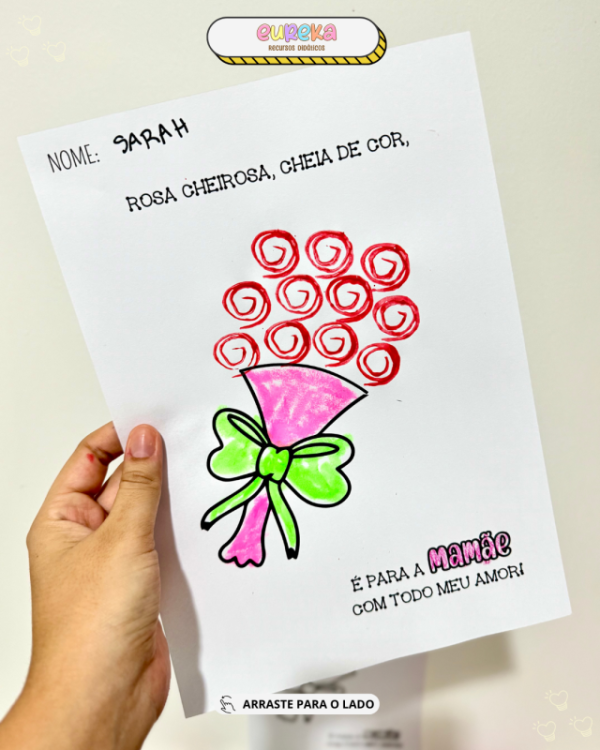 ATIVIDADE DIA DAS MÃES BUQUE ROSA - Image 6