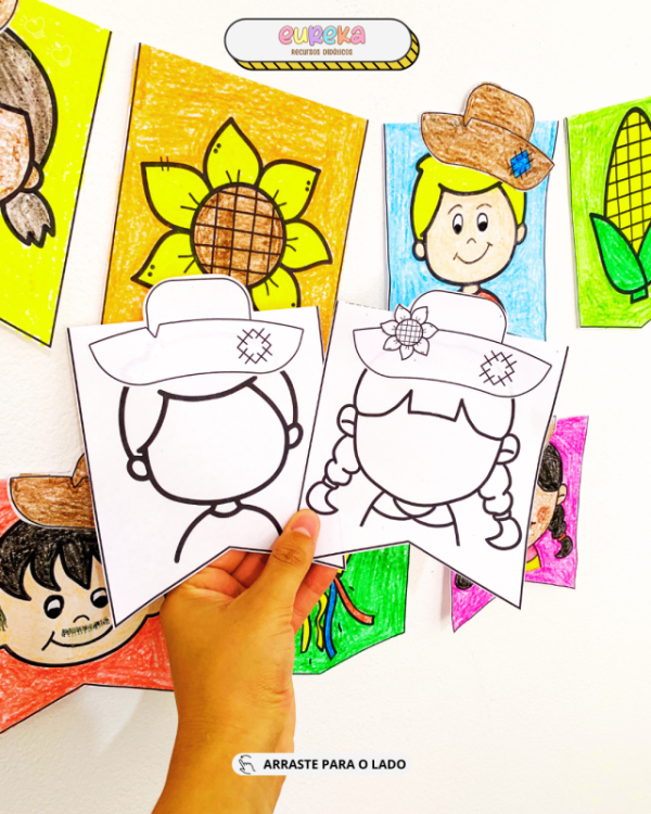 ATIVIDADE BANDEIRINHAS PARA COLORIR - Imagem 7