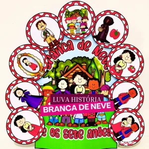 LUVA HISTÓRIA BRANCA DE NEVE