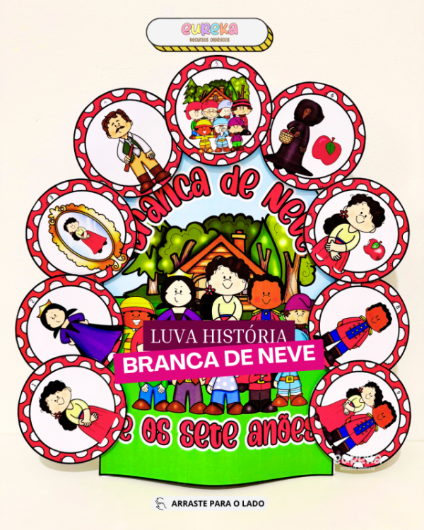 LUVA HISTÓRIA BRANCA DE NEVE