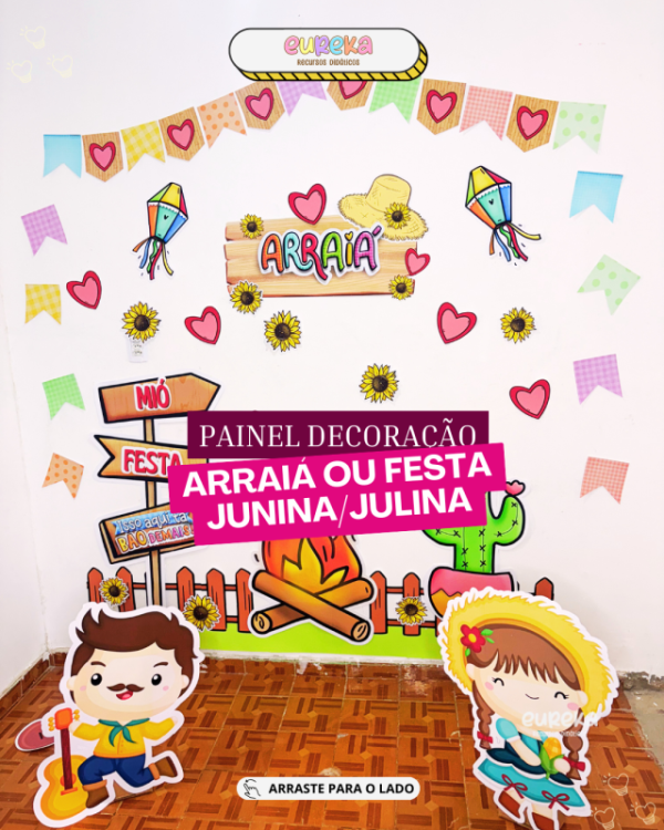 PAINEL DECORAÇÃO ARRAIÁ OU FESTA JUNINA/JULINA