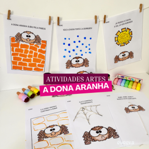 Kit de Atividades de Artes – Tema Dona Aranha