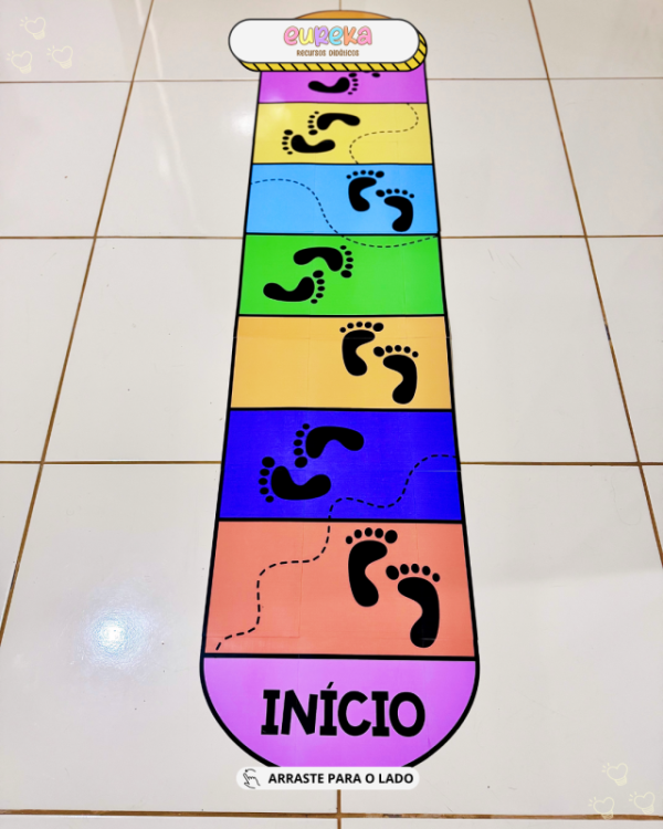 TAPETE JOGO DAS PEGADAS - Imagem 2