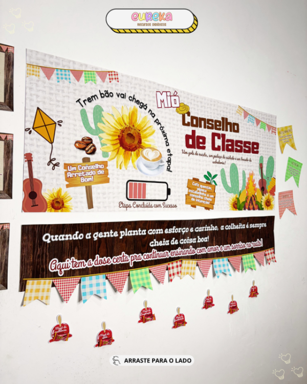 KIT PAINEL CONSELHO DE CLASSE TEMA JUNINA - Imagem 2