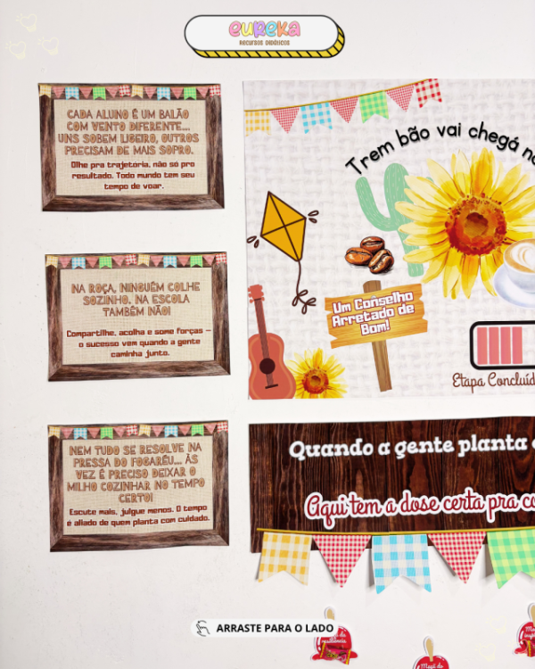 KIT PAINEL CONSELHO DE CLASSE TEMA JUNINA - Imagem 3