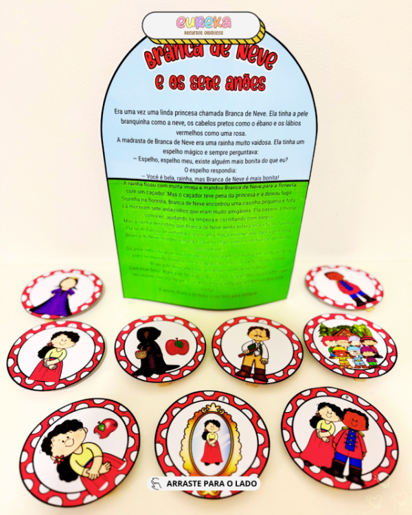 LUVA HISTÓRIA BRANCA DE NEVE - Imagem 5