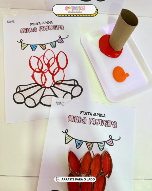 ATIVIDADE DE ARTES: FOGUEIRA JUNINA - Imagem 5