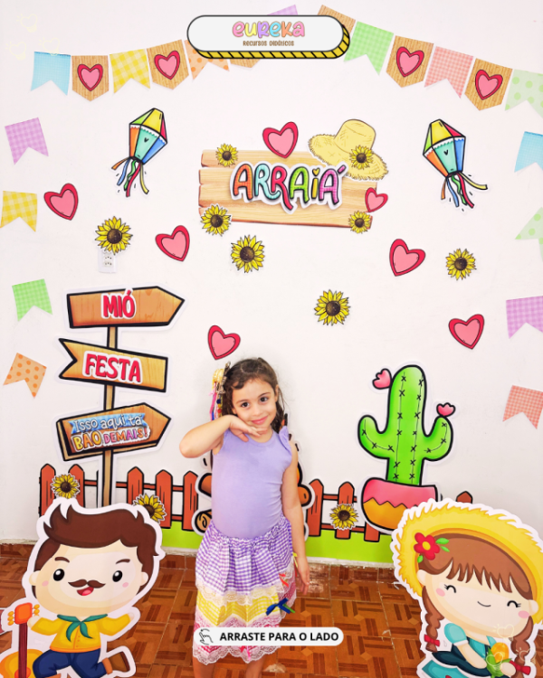 PAINEL DECORAÇÃO ARRAIÁ OU FESTA JUNINA/JULINA - Imagem 7