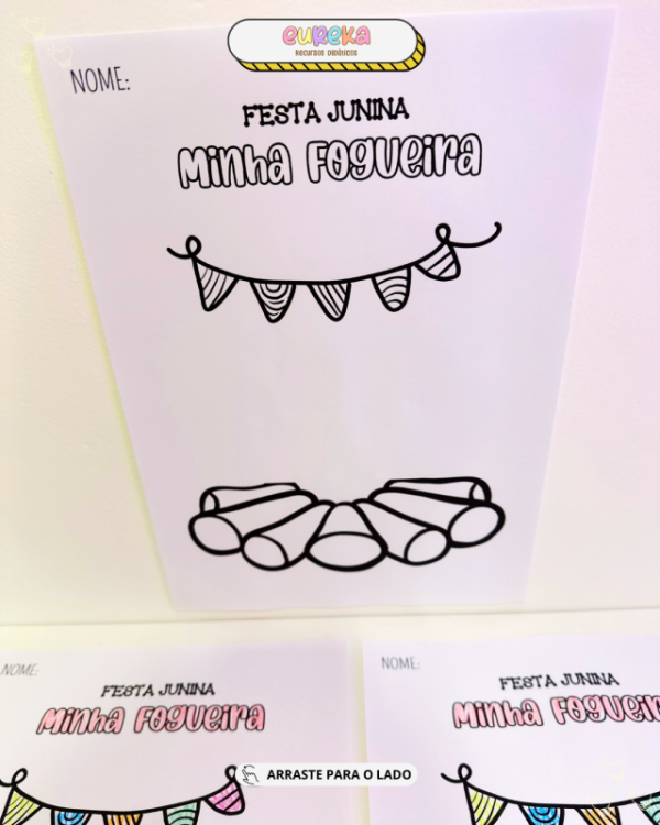 ATIVIDADE DE ARTES: FOGUEIRA JUNINA - Imagem 7