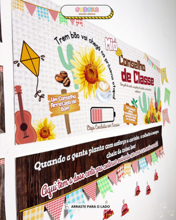 KIT PAINEL CONSELHO DE CLASSE TEMA JUNINA - Imagem 8
