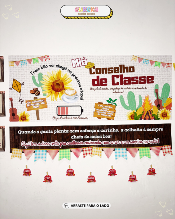 KIT PAINEL CONSELHO DE CLASSE TEMA JUNINA - Imagem 9