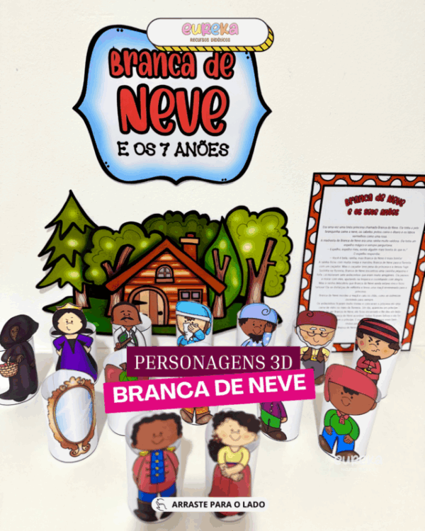 PERSONAGENS 3D BRANCA DE NEVE