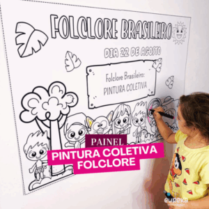 Painel Pintura Coletiva Folclore