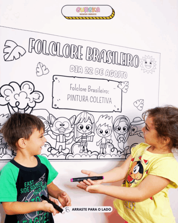 Painel Pintura Coletiva Folclore - Imagem 2