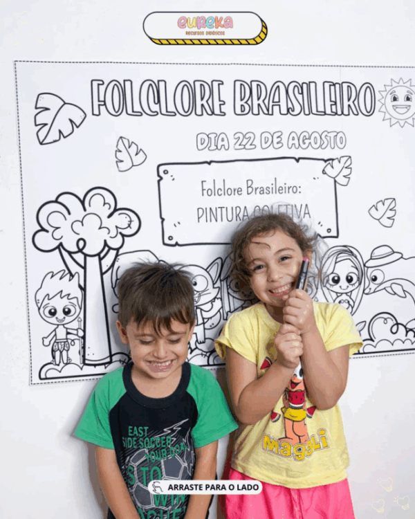 Painel Pintura Coletiva Folclore - Imagem 8