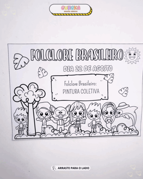Painel Pintura Coletiva Folclore - Imagem 7