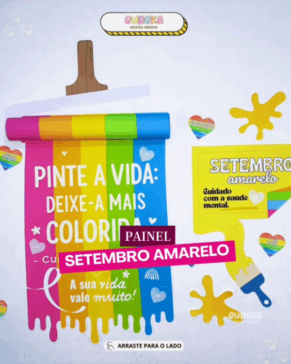 Painel Setembro Amarelo “Pinte a Vida: Deixe-a mais Colorida”