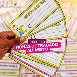 FICHAS DE TRAÇADO DO ALFABETO