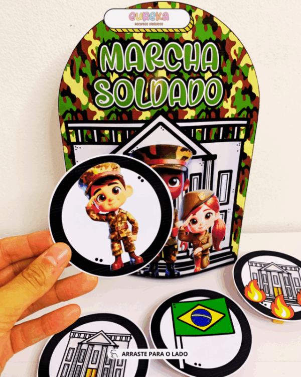 Marcha Soldado – Luva Musical + Cards Ilustrados - Imagem 2