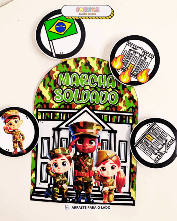 Marcha Soldado – Luva Musical + Cards Ilustrados - Imagem 5