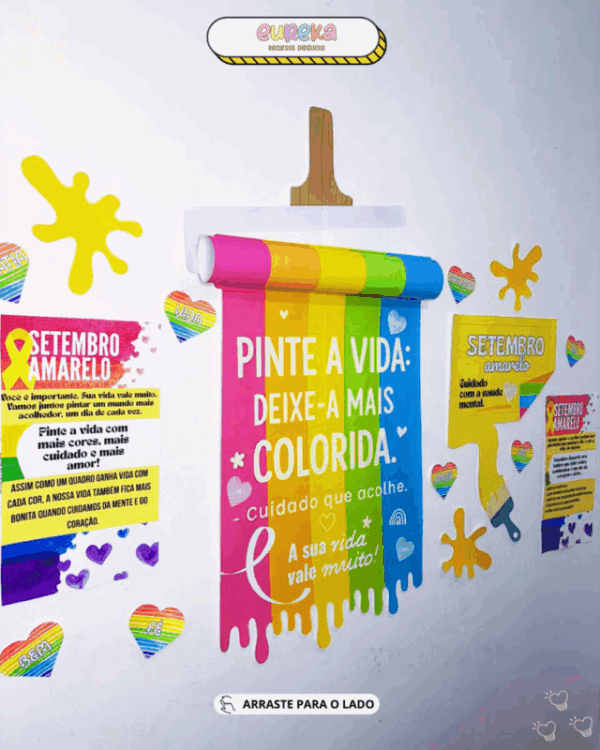 Painel Setembro Amarelo “Pinte a Vida: Deixe-a mais Colorida” - Imagem 4