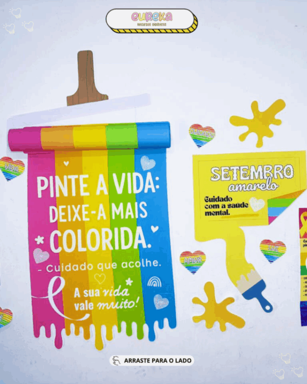 Painel Setembro Amarelo “Pinte a Vida: Deixe-a mais Colorida” - Imagem 2
