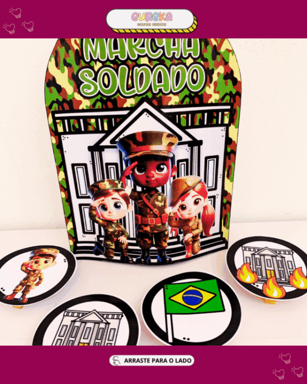 Marcha Soldado – Luva Musical + Cards Ilustrados - Imagem 7