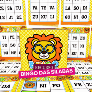 Bingo das Sílabas – Tema Leãozinho