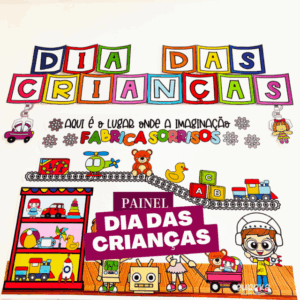 Painel Fábrica de Brinquedos – Dia das Crianças
