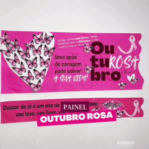 Painel Outubro Rosa – Tema Borboleta