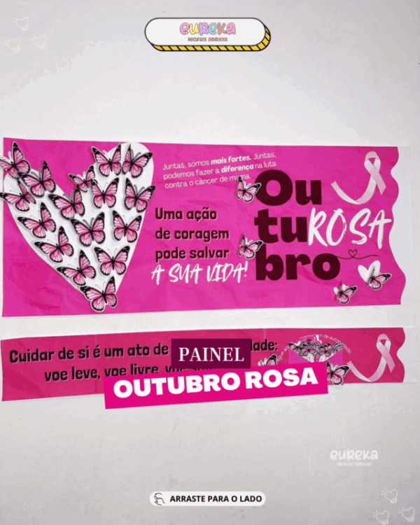 Painel Outubro Rosa – Tema Borboleta