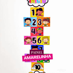 PAINEL AMARELINHA - Amarelinha Especial – Dia das Crianças