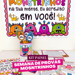 Kit Painel Semana de Provas – Tema Monstrinhos