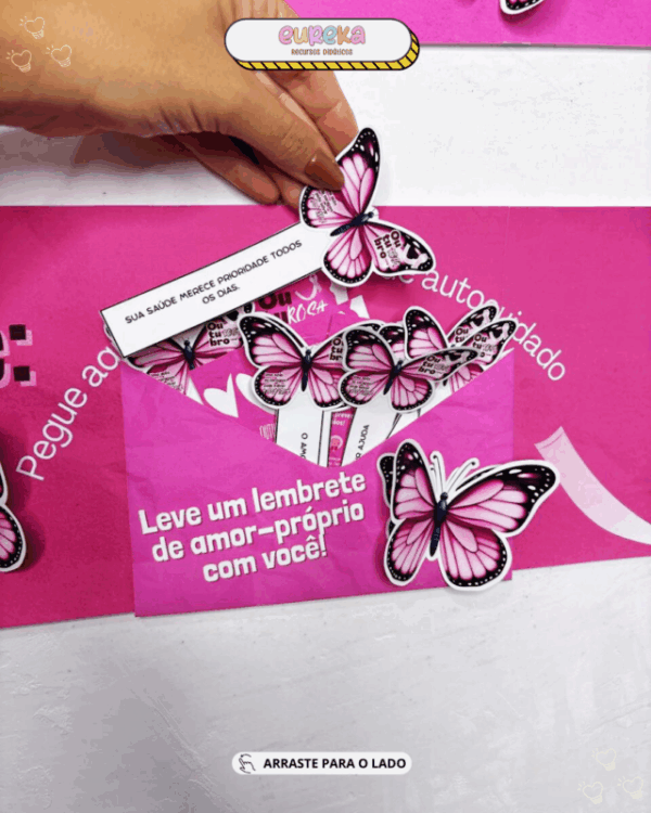 Painel Outubro Rosa – Tema Borboleta - Imagem 5