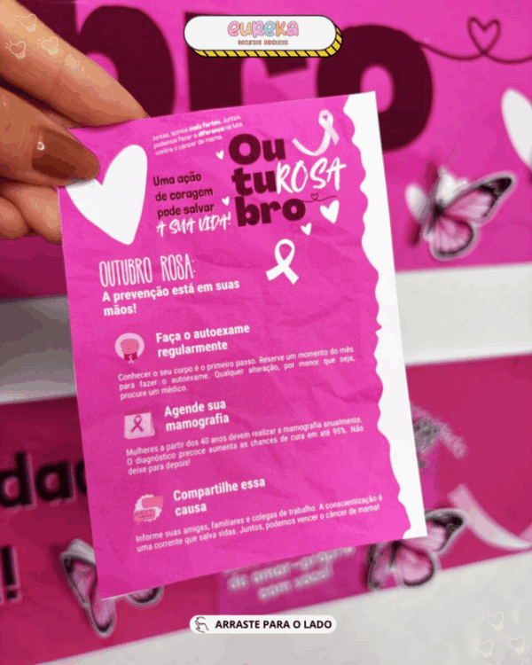Painel Outubro Rosa – Tema Borboleta - Imagem 7
