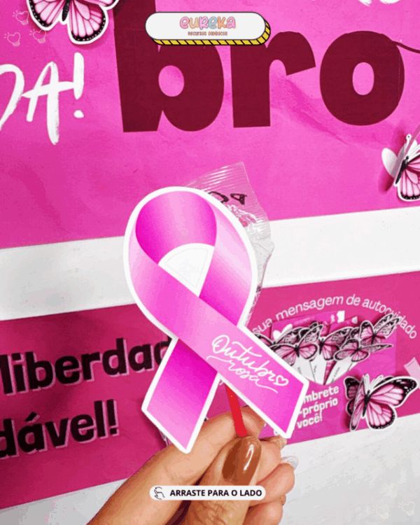 Painel Outubro Rosa – Tema Borboleta - Imagem 8