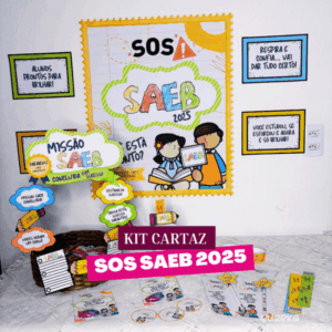 Kit Painel SOS SAEB 2025 – Motivação e criatividade para o grande dia!