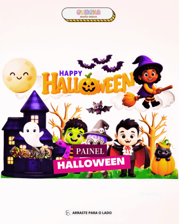 Painel Interativo de Halloween – Pura doçura e diversão na sua sala!